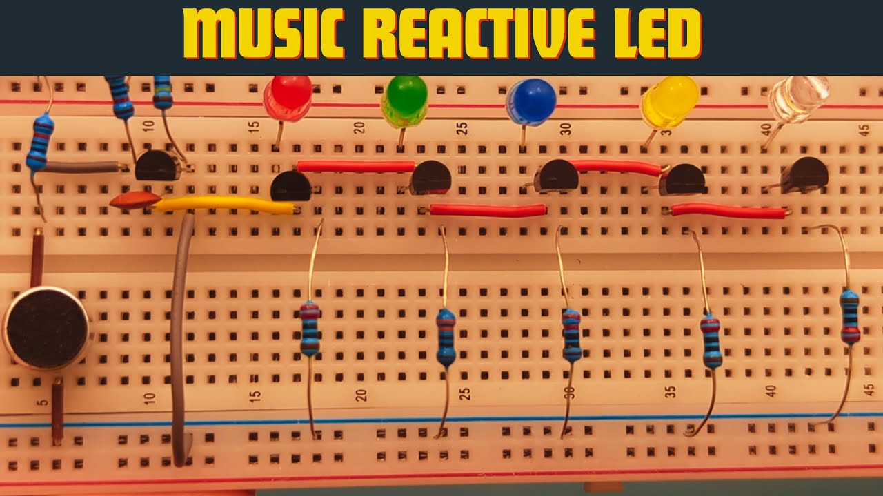 How to Make Music Reactive LED with BC547 Transistor