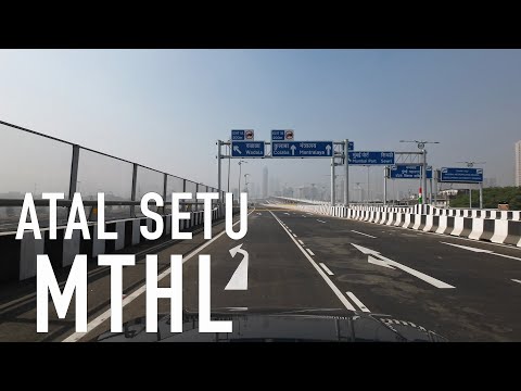 4K Drive on Mumbai Trans Harbour Link (Atal Setu)