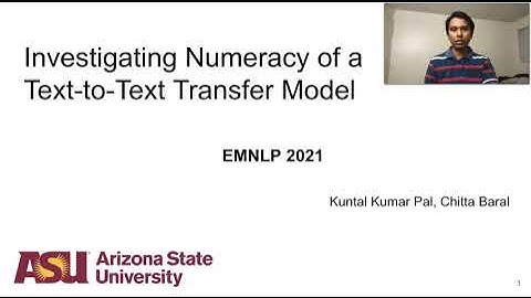 EMNLP 2021: Investigating Numeracy Learning Ability Text-to-Text Transfer Model( NLP Research Paper)