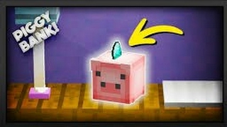 ✔Minecraft PE- How To Make A Piggy Bank !?