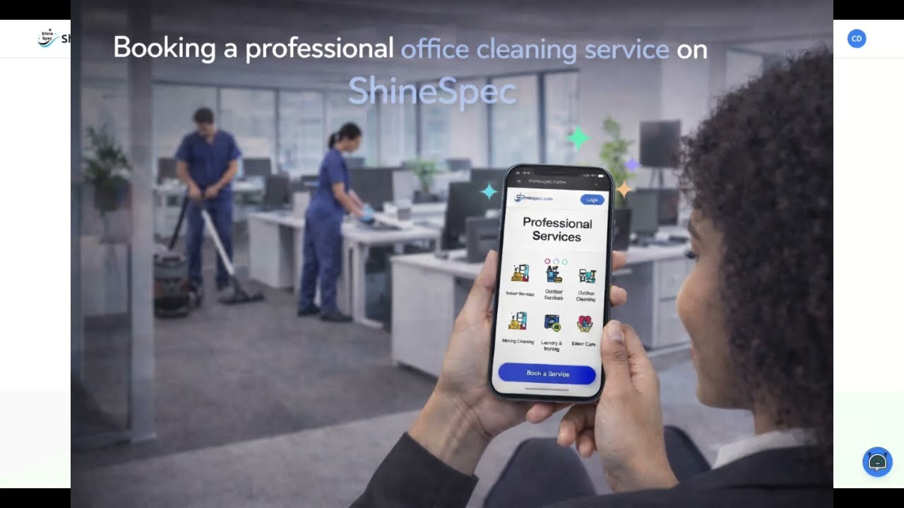 How to Book Office Cleaning Services on the Shine Spec Website