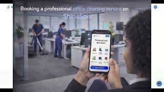 How to Book Office Cleaning Services on the Shine Spec Website screenshot 3