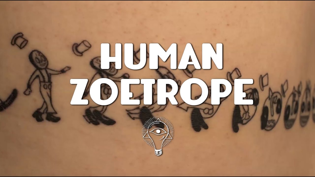 Human Zoetrope, A 24 Frame Animated Tattoo Brought to Life Using a  Rotoscoping Technique