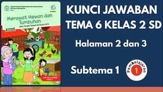 Kunci Jawaban Tema 6 Kelas 2 Halaman 2 dan 3 | Subtema 1 Pembelajaran 1