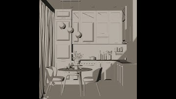 Creating a 3D kitchen design in Blender: step-by-step creation