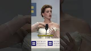 That’s HRC National Ally for Equality Awardee Anne Hathaway to you #TheOdyssey #AnneHathaway #movie