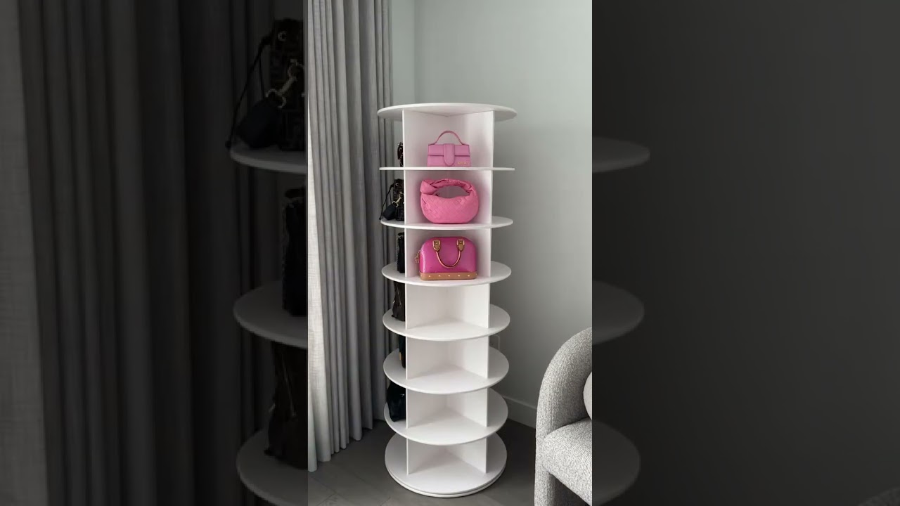 Limited-time deal: SpaceAid 7 Tier Rotating Shoe Rack Tower, 