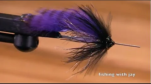 Uncut - Purple Rabbit Strip Steelhead Tube Fly