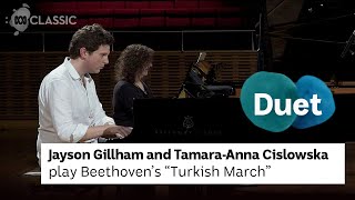 Beethoven's "Turkish March" played on two pianos