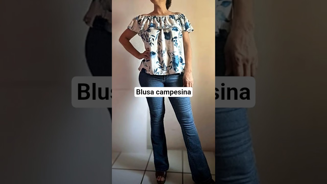 blusa campesina paso a paso y sin moldes!!!! 