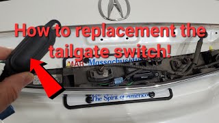 Acura MDX Power Tailgate switch opener not working how to fix! #howto #how #acura #youtube