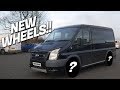 NEW WHEELS *20INCH* ON THE TRANSIT SPORT CAMPER CONVERSION! - Episode 6