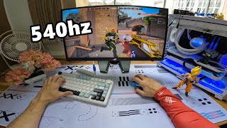 Assim é a sensação de jogar a 540hz no Valorant - POV