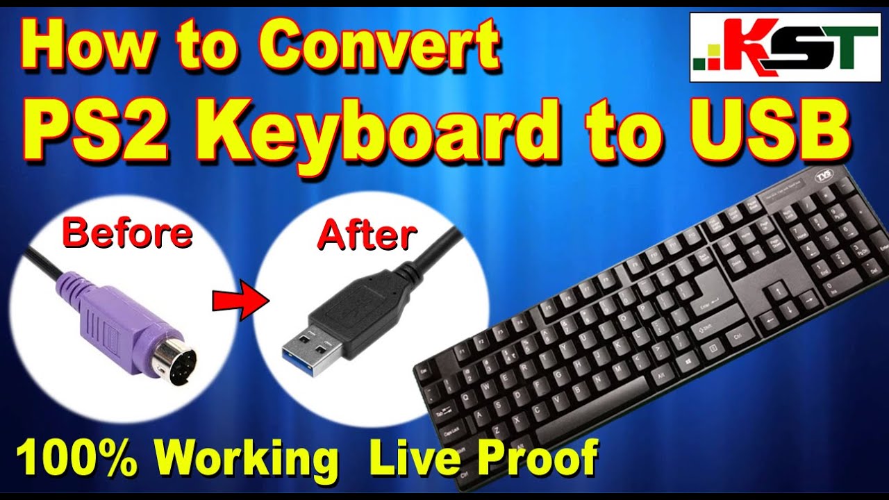 How to PS2 Keyboard to USB - YouTube