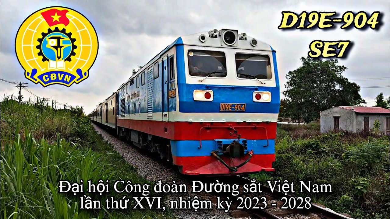 Đầu Máy Hà Nội D19E-904 Ra Cấp Mất Chữ Đổi Mới Kéo Tàu Khách SE7 Dán ...
