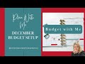 Budget With Me | Setting Up my December Budget Planner