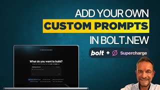 Save your own custom prompts in Bolt.new