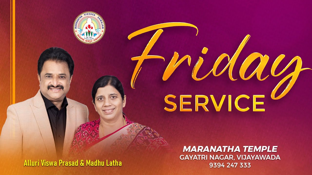 02 JAN 2026 | Friday Service | Viswa Prasad Alluri | Maranatha Temple