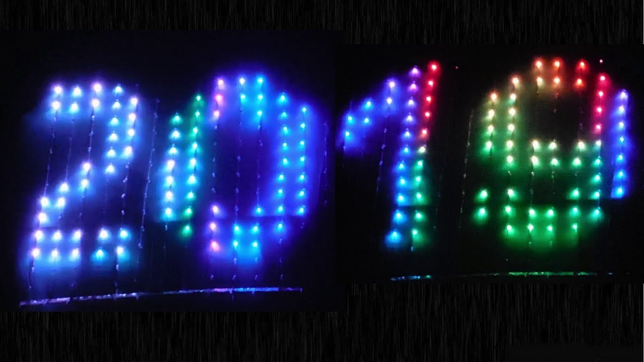 2# HAPPY NEW YEAR 2019  PIXEL LED LIGHT