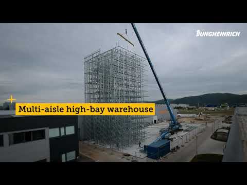 Highly efficient automated pallet silo warehouses for Jungheinrich customer Continental