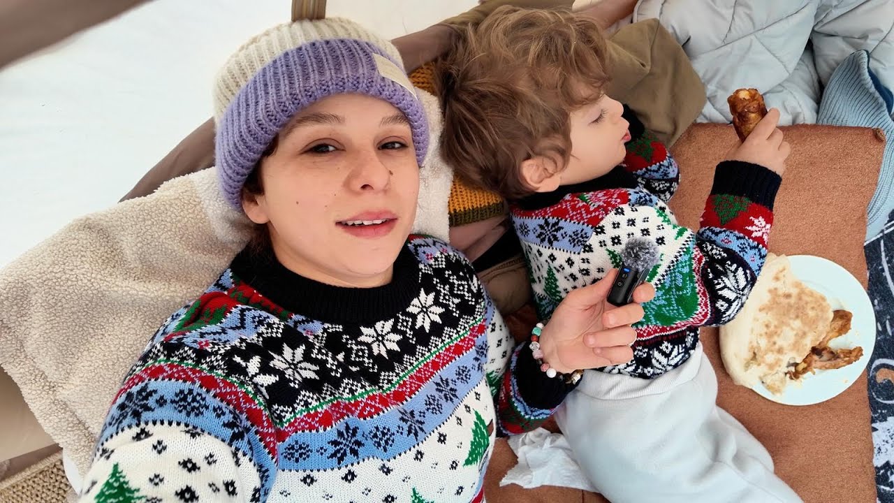 ANKARA'NIN EN SOĞUK GÜNÜNDE ÇOCUKLA ÇADIR KURDUK