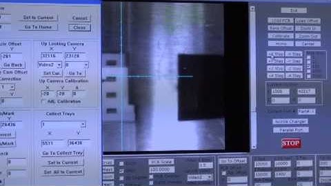 nozzle to camera offset