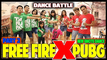 FREE FIRE VS PUBG BATTLE DANCE PART 2 - CHOREOGRAPHY BY DIEGO TAKUPAZ - EMOTE DANCE - TIK TOK