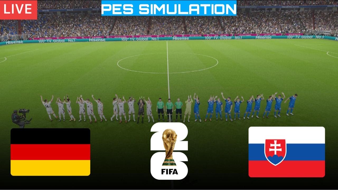 🔴 LIVE : Germany vs  Slovakia | World Cup Qualifier 2026 | | PES 21 Gameplay