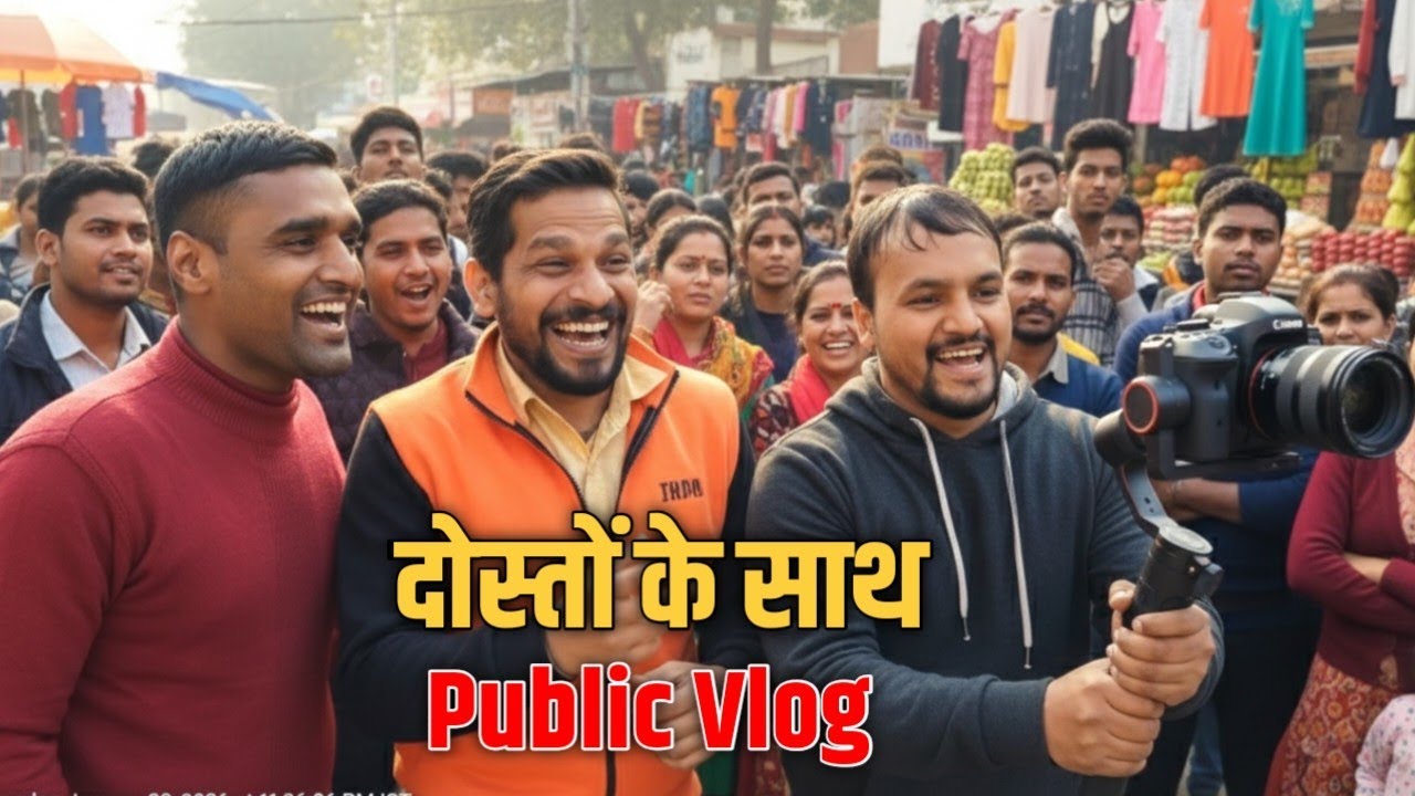 Public में Dosto के साथ Vlogging 😱 Log Shock हो गए