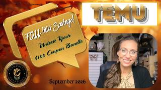 TEMU Haul - Unlock your $100 Coupon Bundle! | September 2026