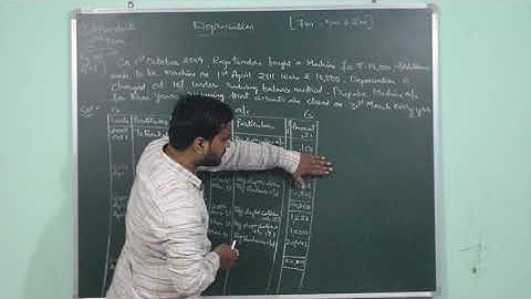 Depreciation - Problem # 13