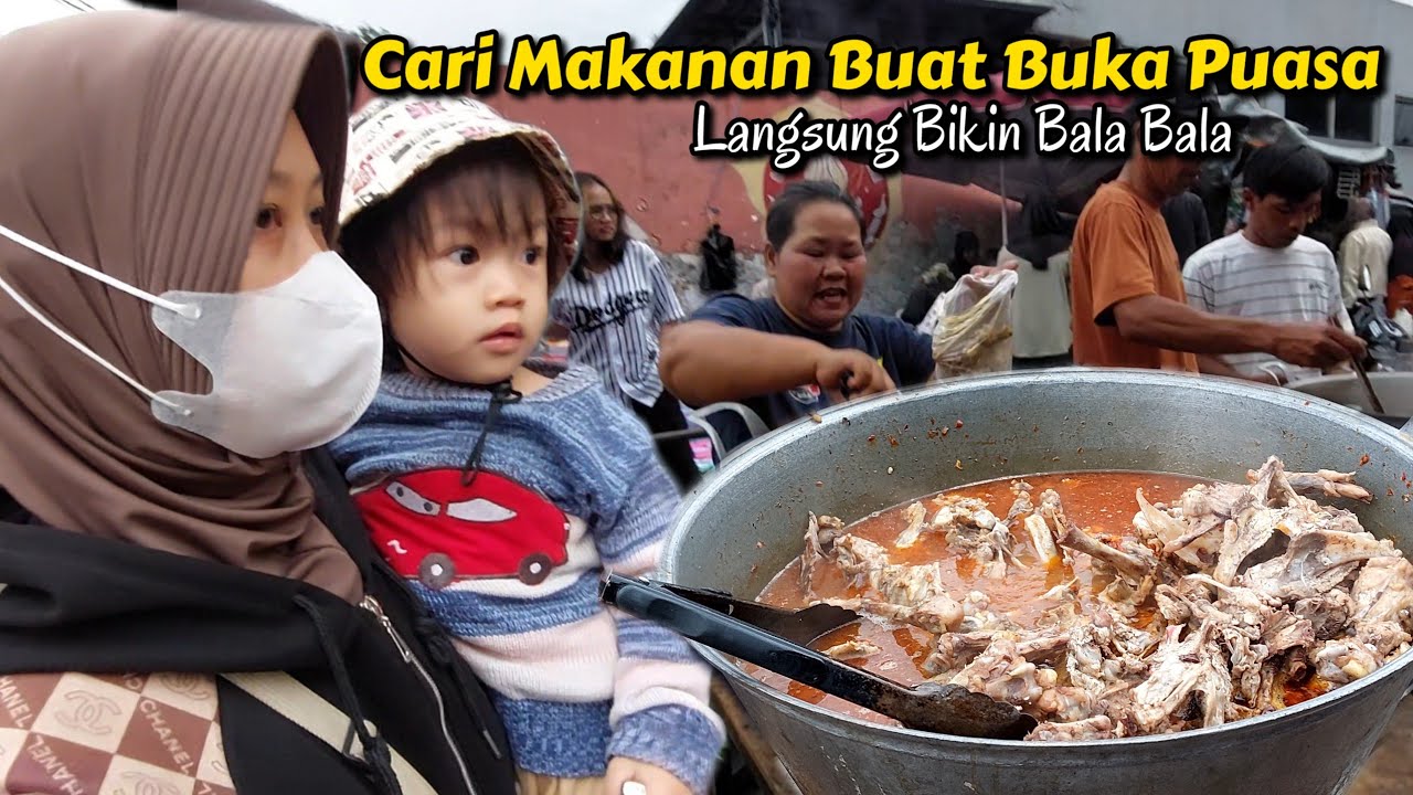 KEHIDUPANKU DIDESA SAAT RAMADHAN | Cari Makanan Buat Takjil Langsung Bikin Goreng Bala Bala