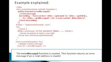 cs310 PHP Create Custom Exception in hindi/urdu part 76