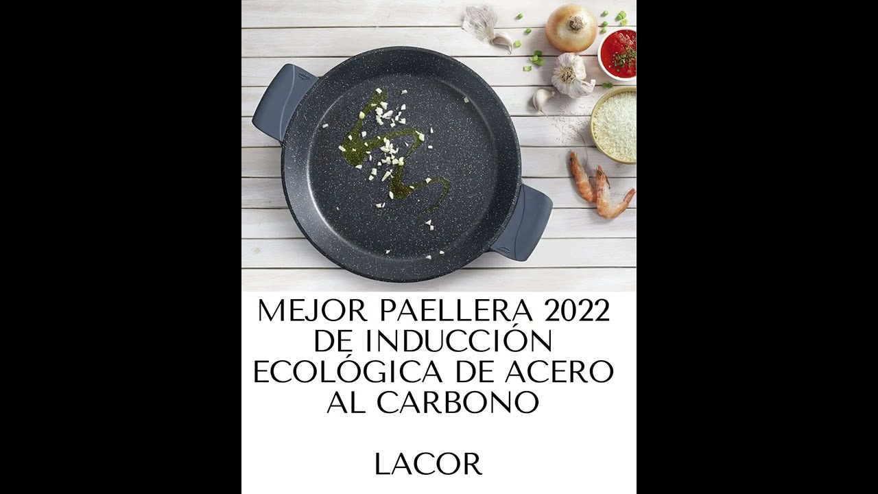 Paellera de Acero al Carbono LACOR, Antiadherente [40 cm - 9 raciones]