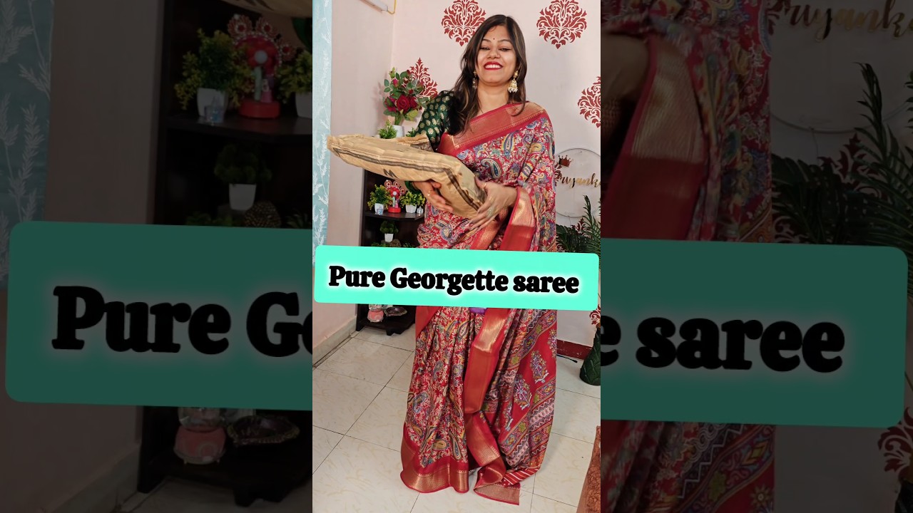 pure Georgette saree 