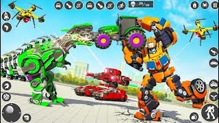 Big Robot Transformation Car Gameplay Powerful Weapon Flying Jet Multiple Task Game  screenshot 3