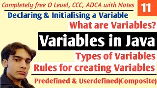 Variables in Java in Hindi | What are Variables | Types of Variables in Java | Hello DHIRENDRA