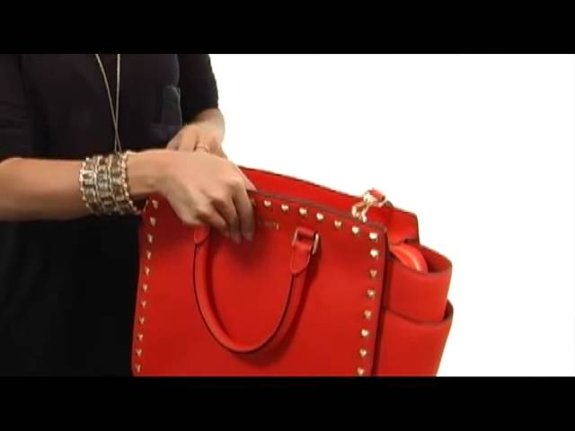 Michael Kors Selma Satchel Handbag - Mandarin