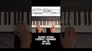Czerny Etude No. 13 • 70 BPM • Practice with me