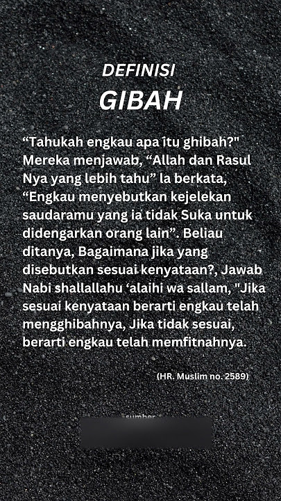 Definisi GIBAH
