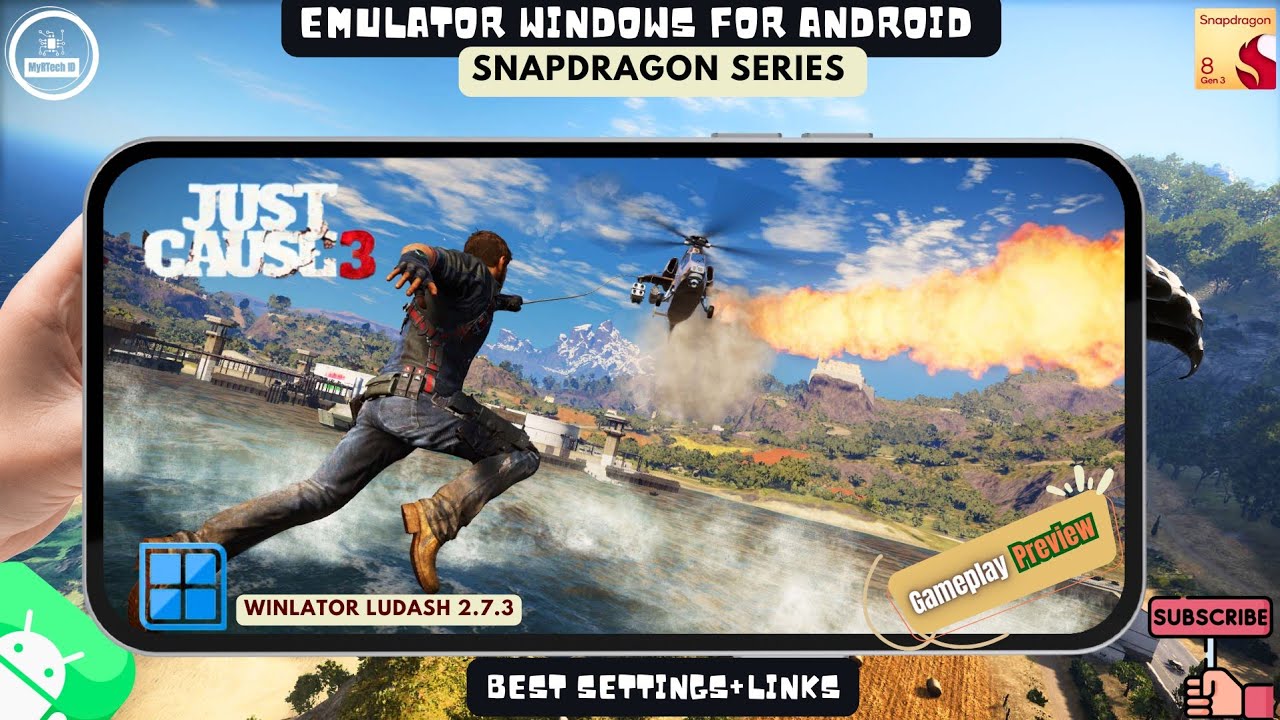 JUST CAUSE 3 + CONFIG BOOST FPS AND FIX STUTTERING WINLATOR LUDASHI (ROG PHONE 8) 