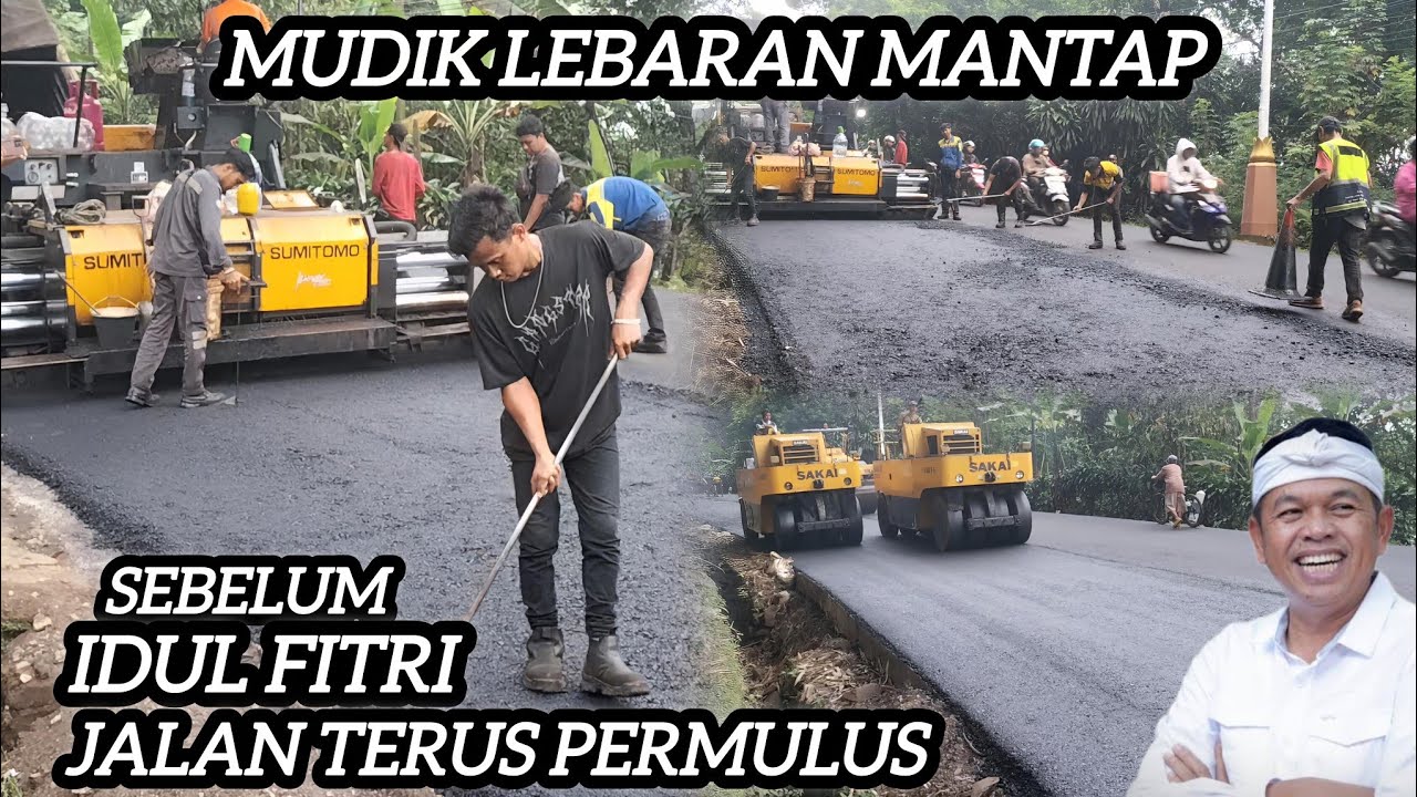 Kdm senang !! Jalan mulus, langsung hotmix baru bukan tambal tambal, jawa barat istimewa 