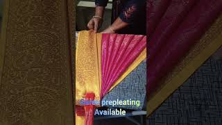 100%proffesional saree prepleating available#metturmakeupartist#hairstylist#mua#drapist#prepleating