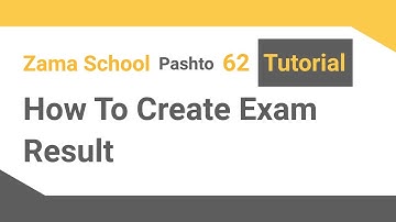 Zama School Software Tutorial 62:  How to create exam result in your School Management System