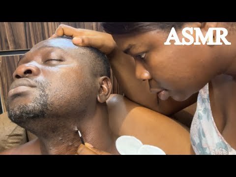 ASMR Deep Rooted Ingrown Hairs Removal Face Pimple Pops And Native Chalk Facial Treatment 