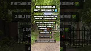 Angst und Panik bei Hitze? Speicher dir diese Checkliste!