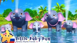 Посчитай 5 слонов | Мои первые уроки | Детские песни | Little Baby Bum Посчитай 5 слонов | Мои первые уроки | Детские песни | Little Baby Bum