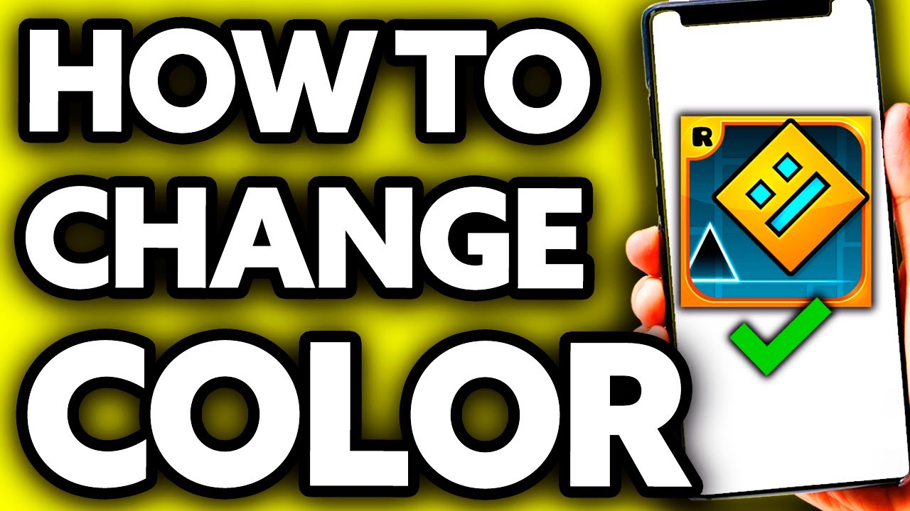 How To Change Color in Geometry Dash (Very EASY!) YouTube