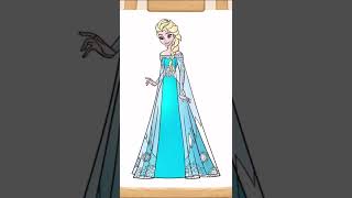 Short Elsa Coloring 