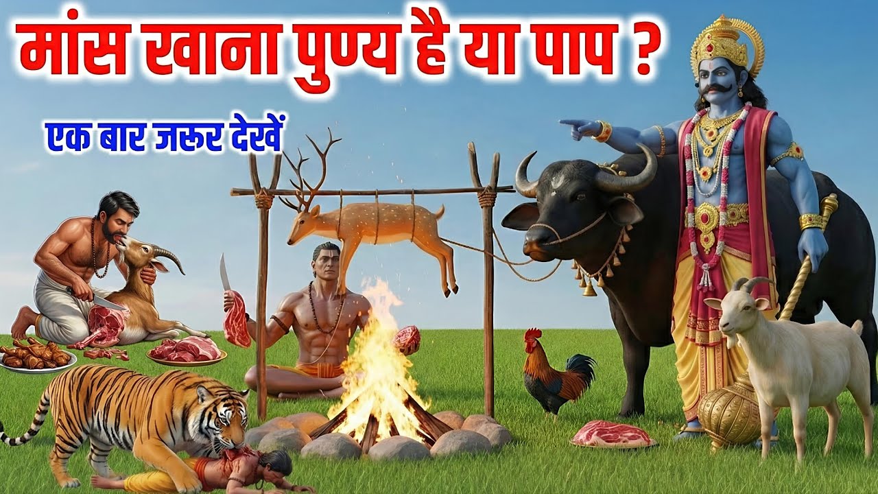 गरुड़ पुराण के अनुसार मांस खाना पुण्य है या पाप? क्या कहता है हिन्दू धर्म? #garudpuran #hindudharma 